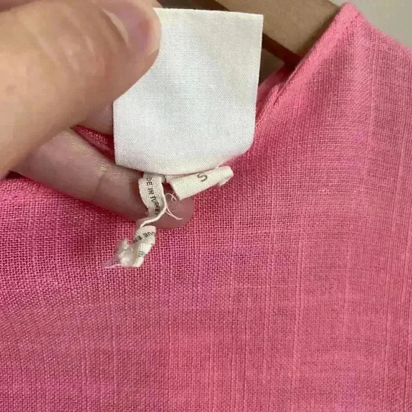 Anthropologie Lilka Flutter Sleeve Crop Pink Top Size Small‎ - Picture 6 of 9